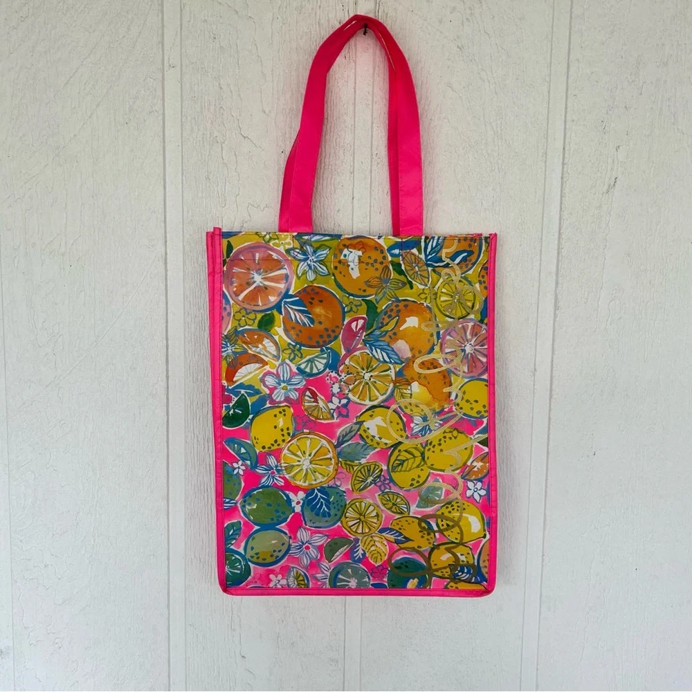 LILLY PULITZER REUSABLE SHOPPING TOTE BAG